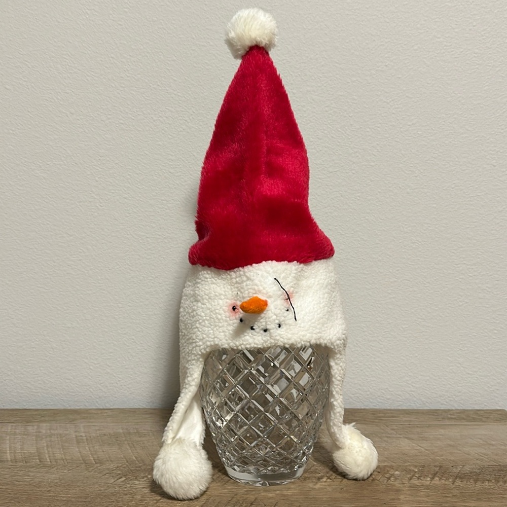 Snowman holiday hat for a child 6-8 y.o.